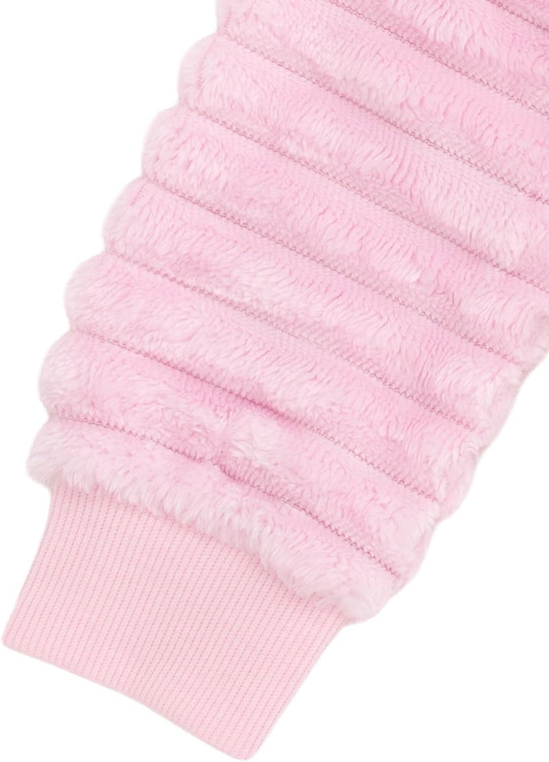 Barbie Girls Fleece Pullover Sweatshirt with Faux Fur Sleeves Toddler to Big Kid Sizes (2T - 14-16) - Image 5